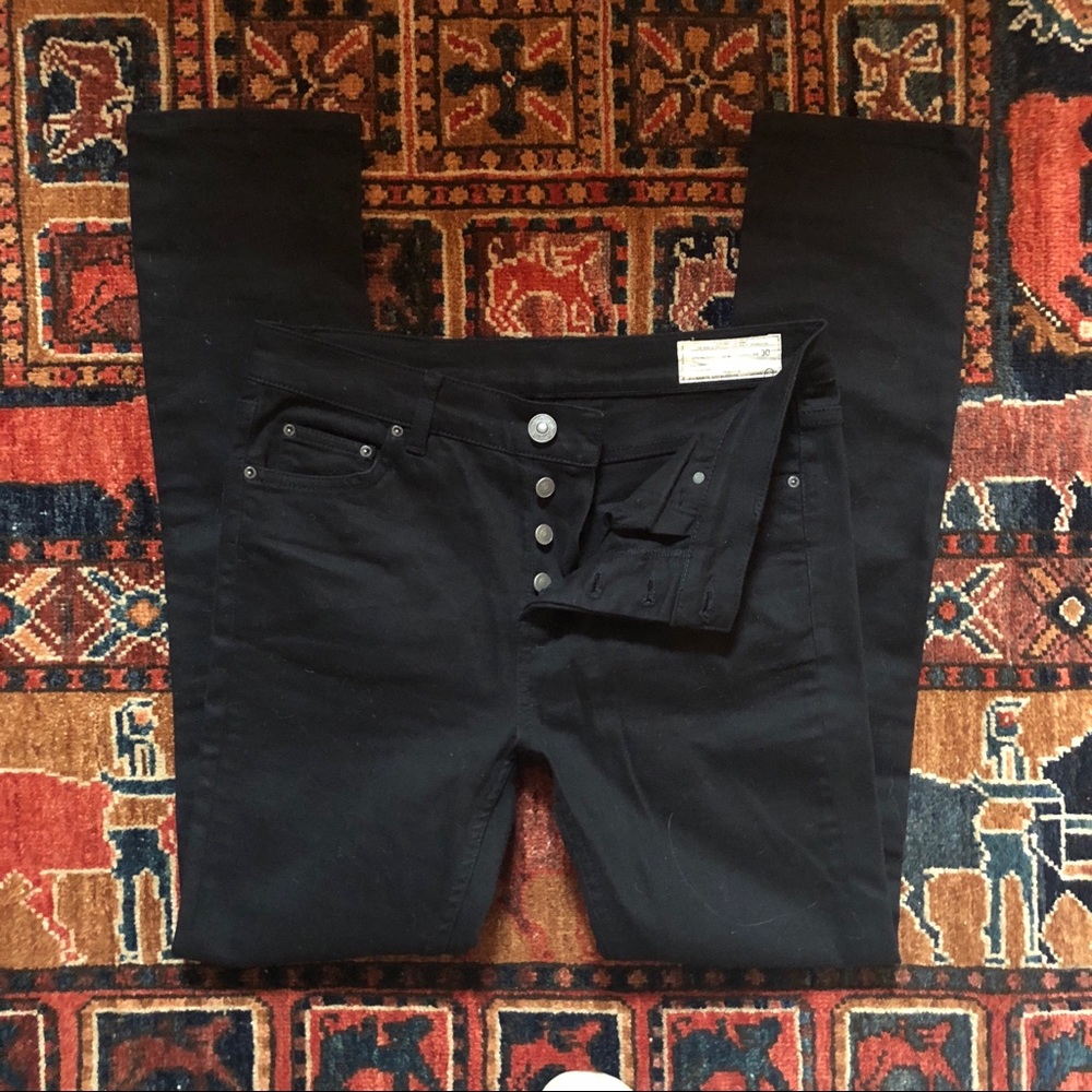All Saints Jet Black Skinny Jeans